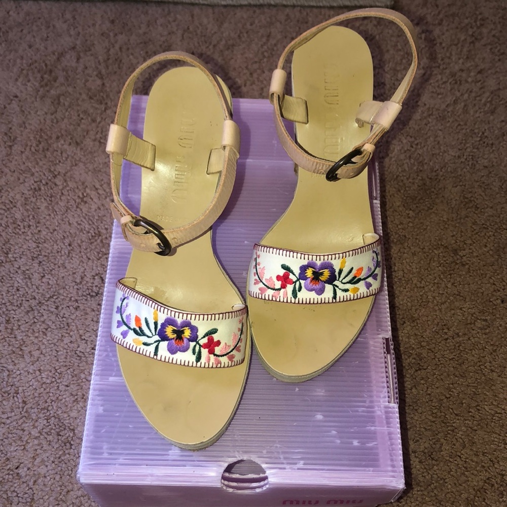 Miu Miu Authentic Platform Heels